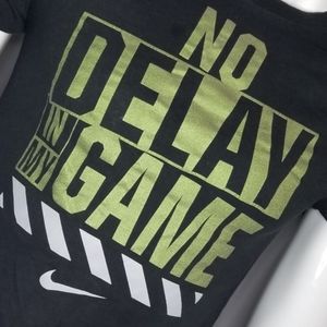 Nike Dri-Fit Black Shirt No Delay In My Game